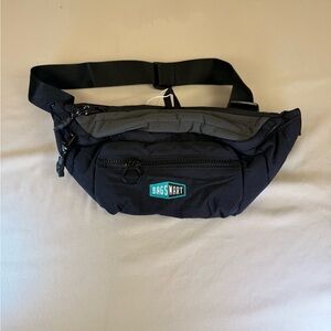 BagsMart Black & Gray Fanny Waist Pack